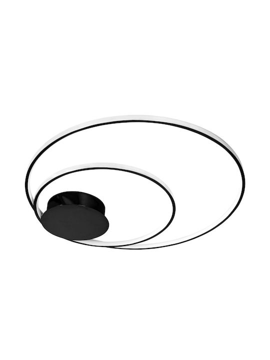 Toolight Ceiling Mount Light Black with Integrated LED and Remote Control