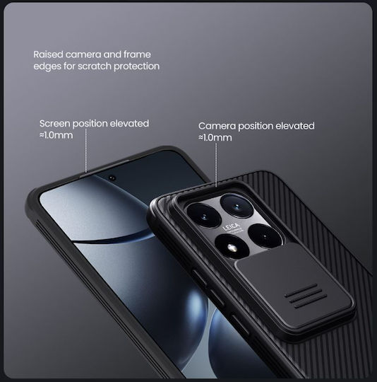 Nillkin Camshield Pro Back Cover Πλαστικό / Σιλικόνης Μαύρο (Xiaomi 14T)