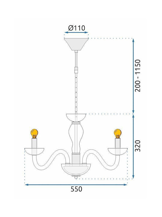 Toolight Kronleuchter OSW-00681