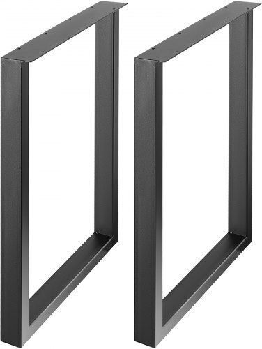Vevor Picior Metalic Mobilier 2 Bucăți Potrivit Pentru Masă / Măsuță / Birou 3x3cm Negru