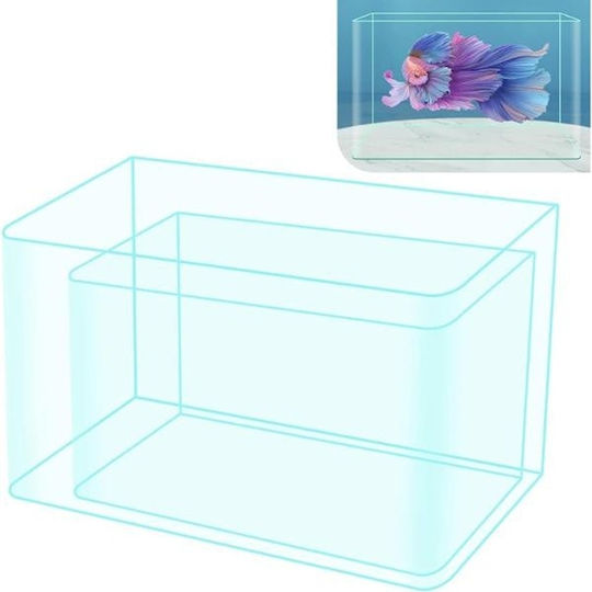 Fish Aquarium Capacity 23lt with 40x25x25cm White