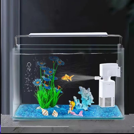 Fish Aquarium Capacity 38lt with 45x30x30cm White