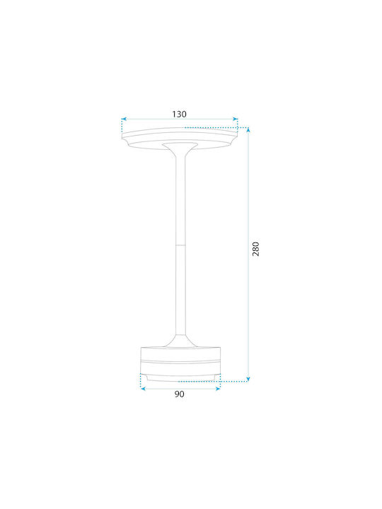 Toolight Dekorative Lampe Gray