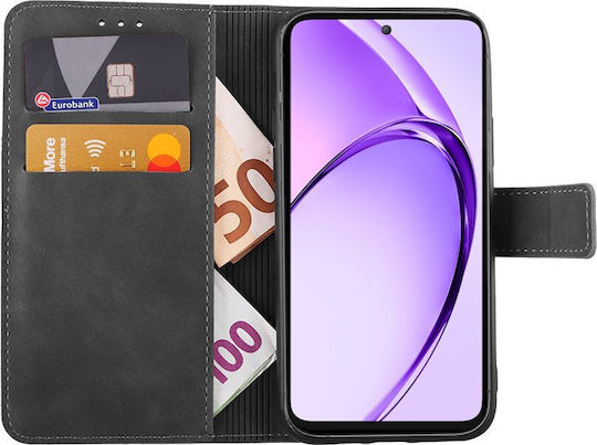 Lime Essential Magnet Книга Изкуствена кожа / Силикон Сив (Oppo A80 5G)
