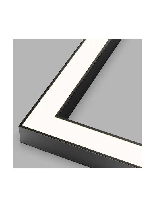 Toolight Ceiling Mount Light Black with Integrated LED