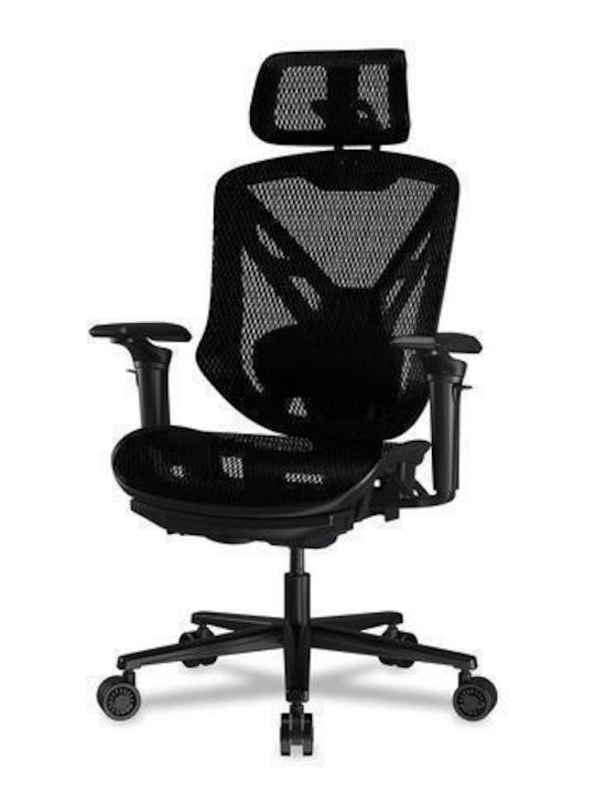 Cougar SPEEDER Καρέκλα Gaming με Ρυθμιζόμενα Μπράτσα και Υποπόδιο Μαύρη