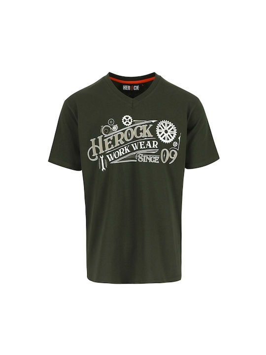 Herock Barber T-Shirt Εργασίας Χακί