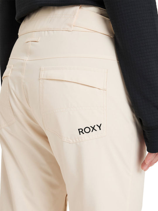 Roxy Backyard ERJTP03238-TDQ0 Women's Trousers for Ski & Snowboard Beige