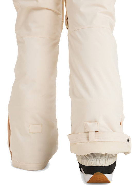 Roxy Backyard ERJTP03238-TDQ0 Women's Trousers for Ski & Snowboard Beige