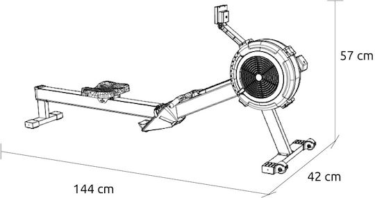 Pegasus Air Rower Ar03 Rudergerät für Benutzer bis 150kg