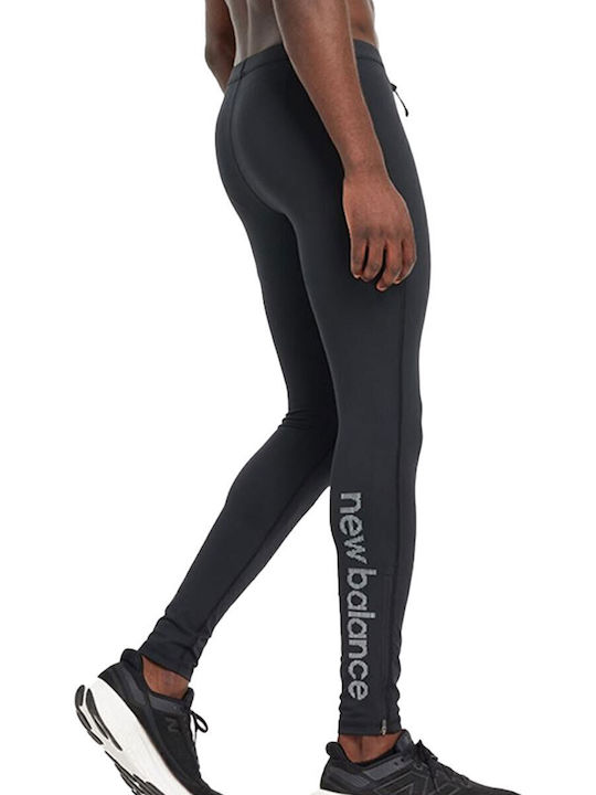 New Balance Herren Sportleggings Lang Schwarz