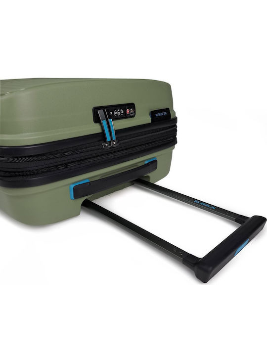 Bg Berlin Travel Cabin Suitcase Hard Chaki with 4 Wheels Height 55cm