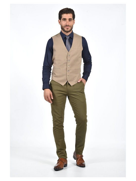 Herrenweste Beige