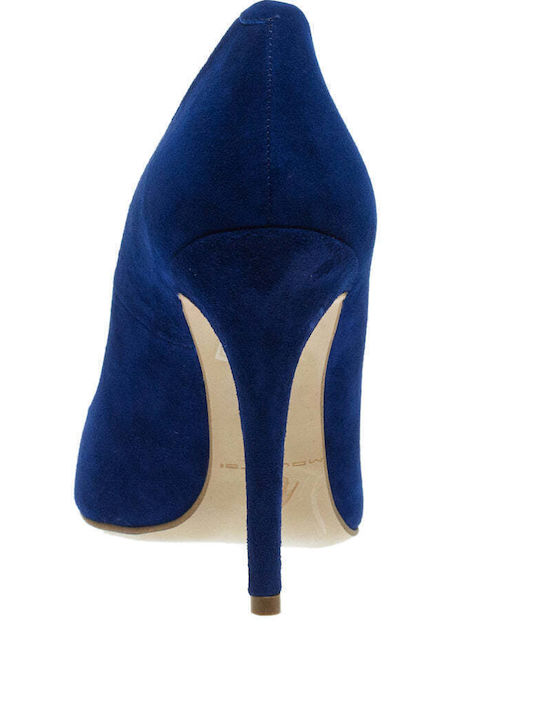 Mourtzi Suede Blue High Heels