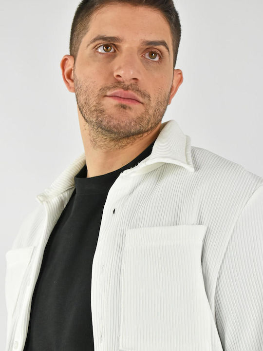 Urbanes Fashion-Hemd und Hosen-Set Weiß 8913/8928