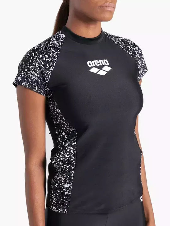 Arena Kurzärmelig Sonnenschutzshirt Schwarz