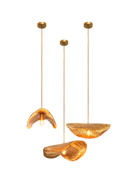 ARlight Pendant Light Gold 55x55x28cm