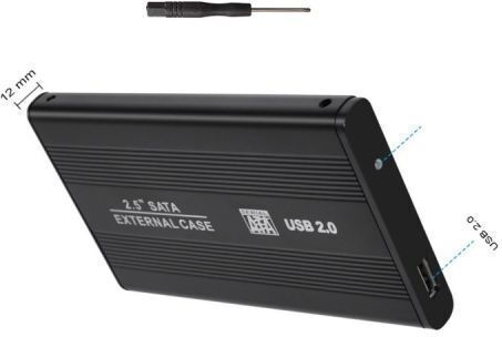 External Usb 2.0 2.5" Laptop Hdd Rack Retail Enclosure