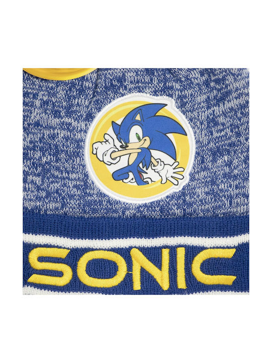 Sega Kids Beanie Knitted Blue