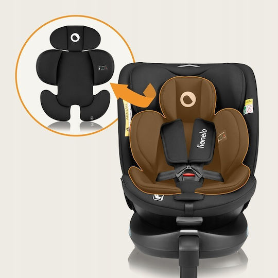 Lionelo Navy Scaun Auto pentru Copii i-Size cu Isofix Black Red