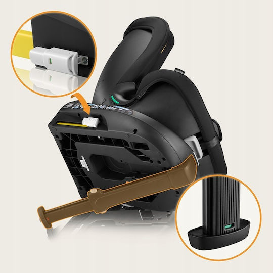 Lionelo Navy Autositz i-Size mit Isofix Black Pink