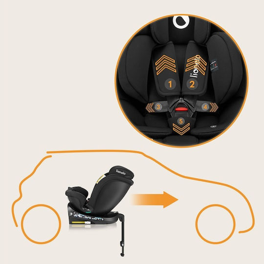 Lionelo Navy Baby Car Seat i-Size with Isofix Black Onyx
