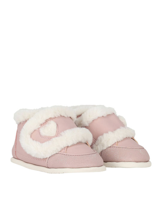Ghete Barefoot Cu Închidere Hoop & Loop Roz