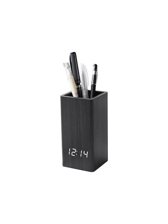 Tisch-Digitaluhr mit Wecker Schwarz 909429_b