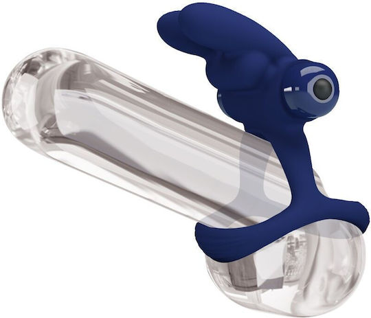 Pretty Love Double Vibration Ring Schwanz Silikon Blau BI-239945