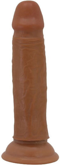 Pretty Love Quentin Brown Ρεαλιστικό Dildo με Βεντούζα Καφέ 18cm