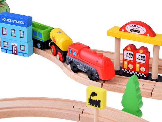 Jokomisiada Set mit Zug aus Holz für 1,5+ Jahre+ Jahre