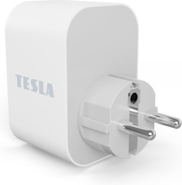 Tesla Smart Steckdosenleiste 4 Positionen mit 2 USB-A und 1 USB-C