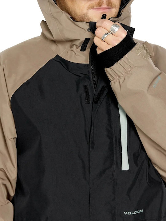 Volcom Dua Insulated G0452503-CNB Мъжко Яке Gore-Tex за Ски и Сноуборд Кафяв