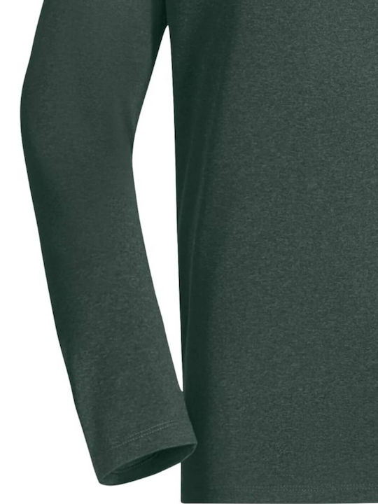 Jack Wolfskin Ανδρική Ισοθερμική Μακρυμάνικη Μπλούζα Πράσινη