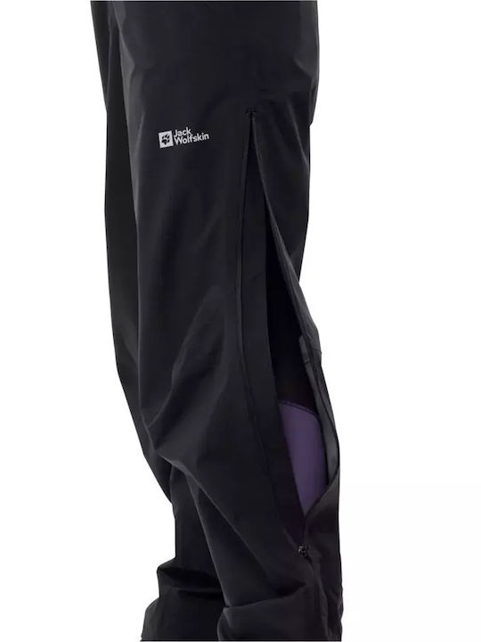 Jack Wolfskin Γυναικείο Μακρύ Παντελόνι Πεζοπορίας Μαύρο