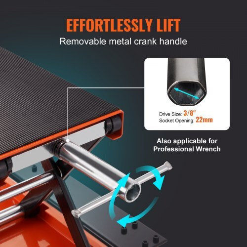 Vevor Motorcycle Lift ATV 500 Kg Manual Crank Mtcsjjcsb1100f505v0