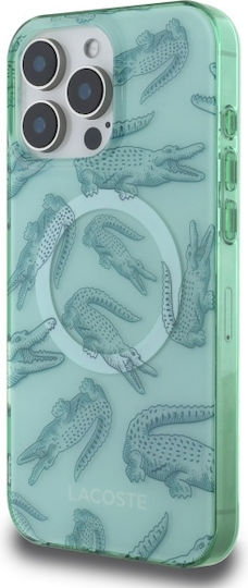 Lacoste Umschlag Rückseite Kunststoff Grün (iPhone 17 Pro Max / iPhone 17 Pro / iPhone 16 Pro Max)