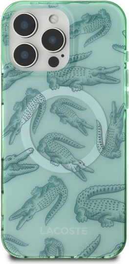 Lacoste Umschlag Rückseite Kunststoff Grün (iPhone 17 Pro Max / iPhone 17 Pro / iPhone 16 Pro Max)