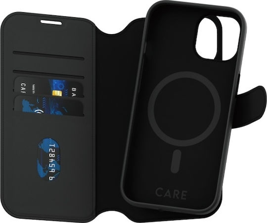 PanzerGlass Brieftasche Leder Schwarz (iPhone 15) 1159