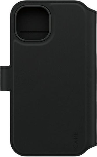 PanzerGlass Brieftasche Leder Schwarz (iPhone 15) 1159