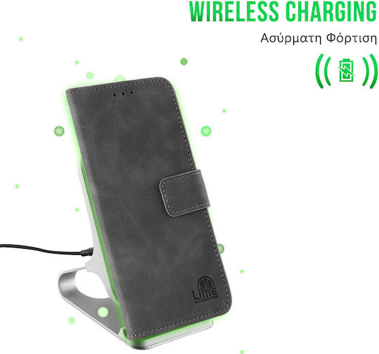 Lime Buchen Sie Synthetisches Leder / Silikon / Leder Gray (Google Pixel 9 / 9 Pro)