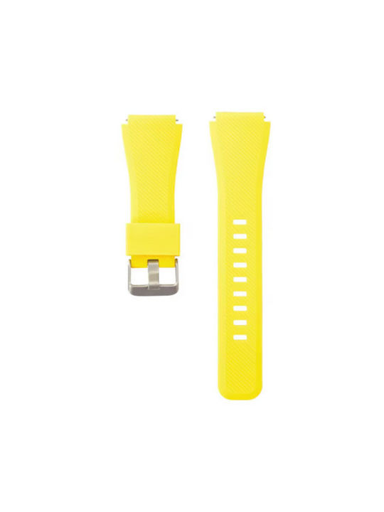 Gelbes Silikonarmband 22mm für Samsung & Huawei Smartwatch
