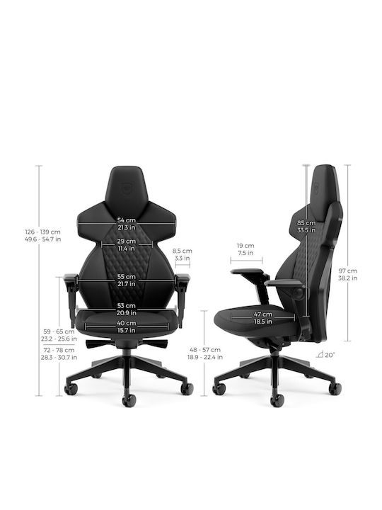 Noblechairs DAWN Artificial Leather Gaming Chair Black