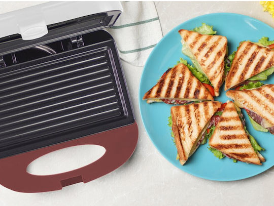 Beper Sandwich Maker pentru for 2 Sandwiches Sandvișuri 750W Albă