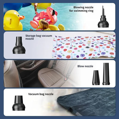 Kinzir Air Duster Car Handheld Vacuum Dry Vacuuming with Power 180W Rechargeable 12V Gray