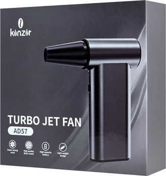 Kinzir Air Duster Car Handheld Vacuum Dry Vacuuming with Power 180W Rechargeable 12V Gray