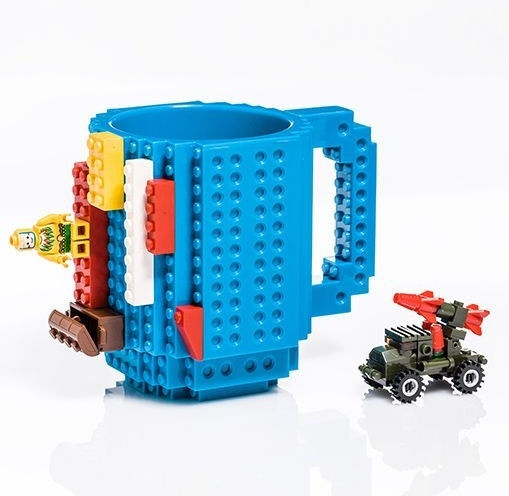 Gadget Master tip Lego Cană Plastic Albastru 350ml