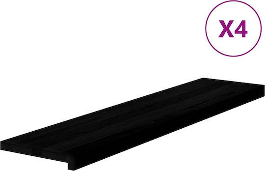 Vidaxl Treppenstufen 4 Stk Dunkelbraun 110x25x2 cm Eichenholz Braun