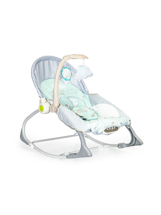 Electric Relax pentru Bebeluși cu Muzică și Vibrații Gri pentru Copil până la 18kg