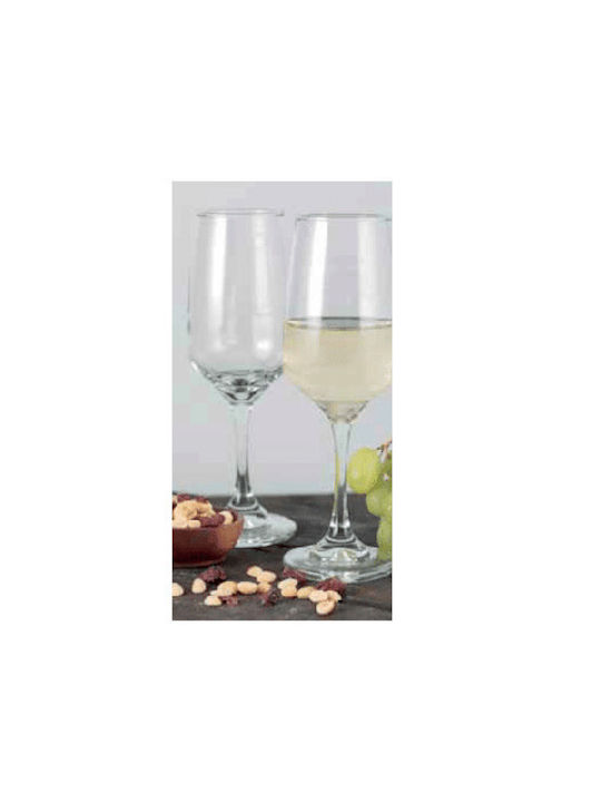 GTSA Set de pahare de sampanie din Sticlă Cu picior 247ml 24buc